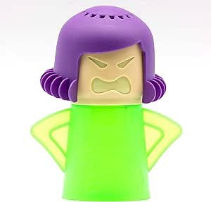 Angry Mom Microwave Oven Cleaner Tool, Angry Mama Microwave Steam Cleaner, Cleaning with Vinegar and Water, Cleaner for Microwave Oven Kitchen Office Chemical Free, Steams From Head
