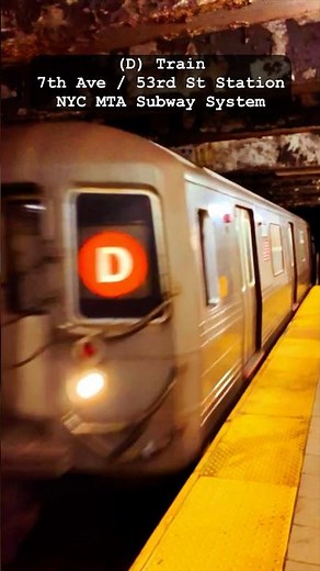 D TRAIN - 7th Ave & 53rd St Station NYC | Riding NYC Subway | #mta #trains #stride-warrior