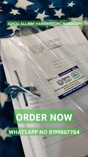 IGNOU SOLVED ASSIGNMENT 2025 - IGNOU SOLVED ASSIGNMENT PDF AND HANDWRITING HARDCOPY