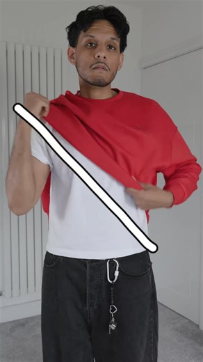 2.1K views · 17 reactions | Over the shoulder Sweats #sweatshirt #hoodie #sweater #style #tutorial | NAVKhuttan | Facebook