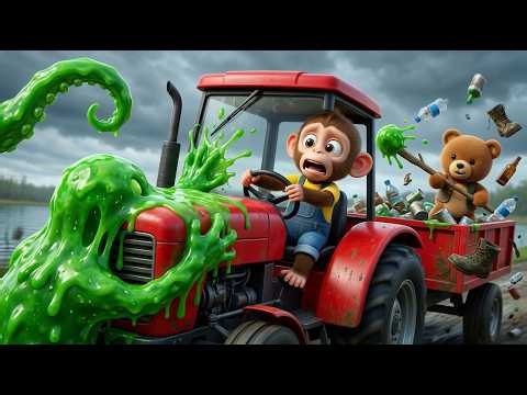 Monkey Niki's Ultimate Rescue Adventures! Fire Trucks, Excavators & Police Cars 3D Kids Cartoons
