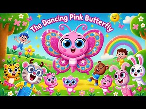 The Dancing Pink Butterfly 🌸🦋 | Kids Poem | GiggleTunes