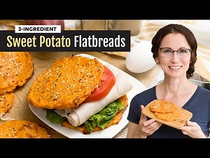 3 Ingredient Sweet Potato Flatbread Buns Gluten Free Recipe
