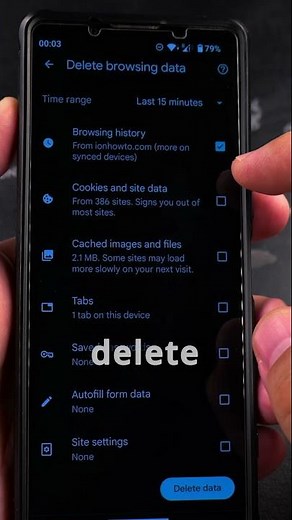 Android Chrome How to Delete Browsing History Part 2