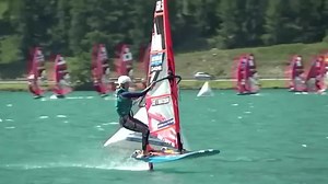 French dominate windfoiling pre-Olympic debut