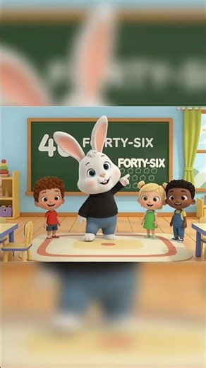 🐰 Learn Number 46 with Bunny | Counting for Kids | 3D Animation | Nursery Rhymes Village