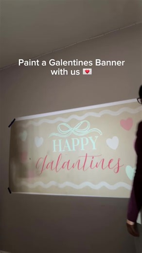 Creative Banner Painting Ideas for Galentine's Day