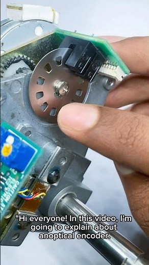 Motor optical encoder #electronics #motorcontrol
