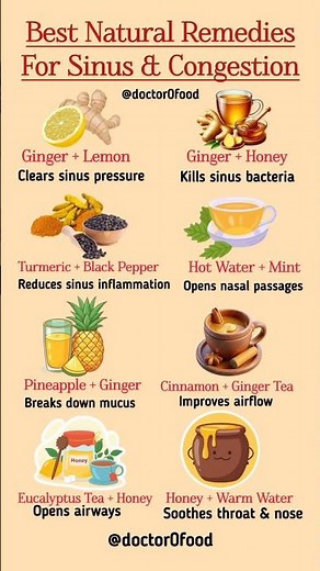 Best Natural Remedies for Sinus & Congestion | Clear Sinus Pressure Instantly #healthylifestyle