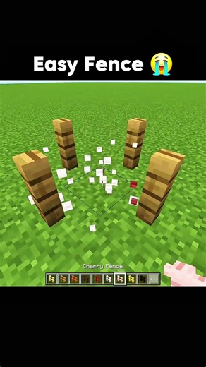 Fence Logic in Minecraft #minecraft