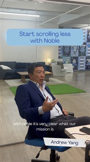 At Noble we're building a movement to get people off of their phones and connect in real life.