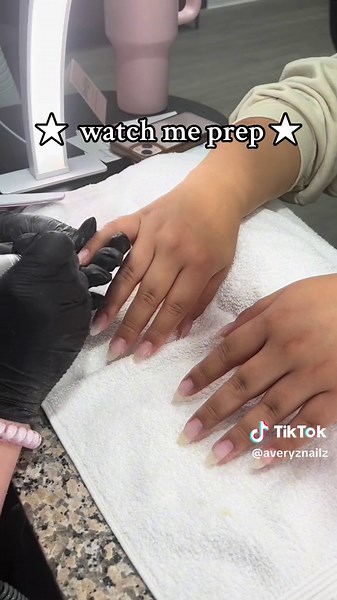 ✮ watch me prep for a luminary fill in ✮ #740nails #luminarynailsystems #fyp