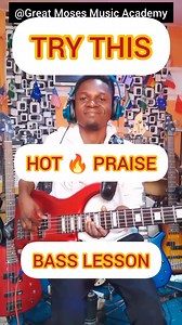 Use This Simple Bass During Praise 🔥 Happy Sunday ❤️ #everyone BASS GUITAR LESSON 🎸 #howtoplay #praise #bass #AfricanPraise #basslessons | Great Moses Music Academy