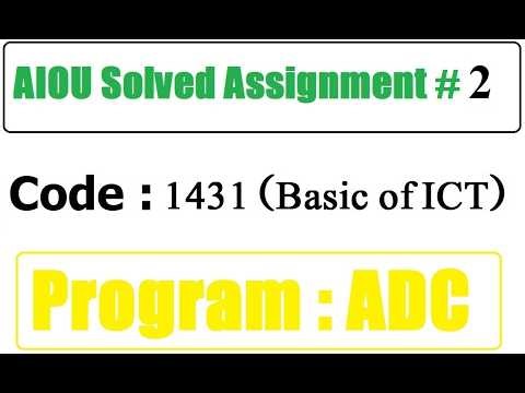 AIOU Code 1431 Solved Assignment No 2 Spring 2026 | 03468885319