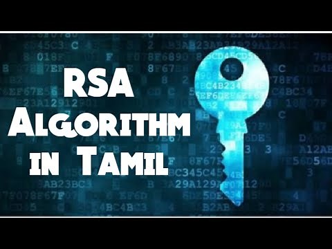 RSA algorithm in tamil with example and calculation- cryptography and network security