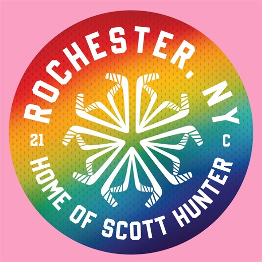 Sticker | Rochester, NY - Home of Scott Hunter | 3" Vinyl Sticker - Etsy Italia