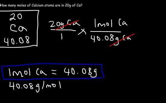 摩尔计算-5- How To Convert Grams To Moles 如何由质量推算摩尔