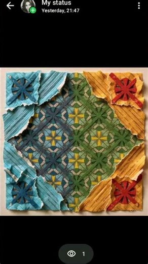 Capture the colour range of Paper pattern tile design