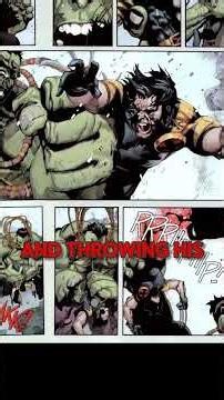 Hulk vs Wolverine… Hulk Splits Him in Two