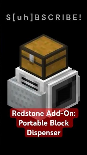Portable Block Dispenser from the Redstone Add-On