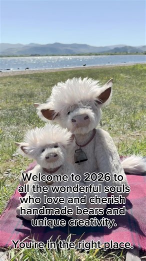 My handmade bears are unique creations, each crafted with love and care. I look forward to sharing my bears with you this year. #teddybear #handmade #teddy #fyp #foryoupagе