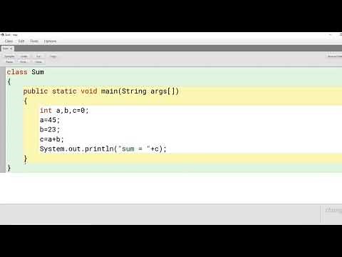 My first Java program using Blue-J part-1 (hindi)