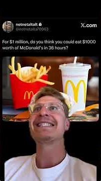 Someone finally attempted the viral McDonald’s food challenge