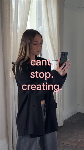 Can’t stop, won’t stop! 🪐✨ Born to create baby!!!🎀💫 #creator #create