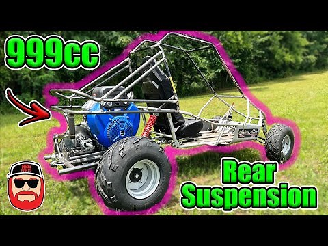 999cc V Twin Go Kart Rear Suspension & Engine Mounted