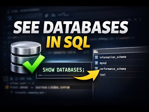 How to See Databases in SQL | SHOW DATABASES in 45 Seconds 🔥