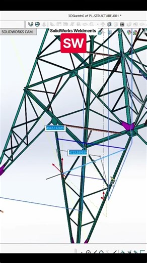 how to design steel structures in solidworks #solidworks #engineering #weldments