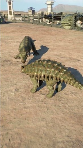 Ankylosaurus FULL Power VS 10 Trex Bull #dinosaur #jurassicworld #jurassicpark #jwe2 #dinosaurs