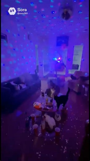 CAT HOUSE PARTY 😭🐱#shorts