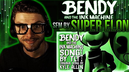 Vapor reacts #353 | [SFM] Bendy and the Ink Machine remix by TLT - animation by Super Elon reaction!