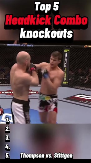 Top 5 most brutal headkick combos. What’s your favourite ever headkick combo in MMA/UFC? #mma #ufc #ufc_mma_sport #combatsports #ko Make sure to LIKE and FOLLOW for more FightClipsHQ content!