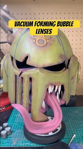 Vacuum forming lenses for helmet #shorts #warhammer #diy