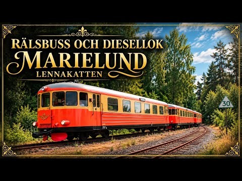 Klassiska dieseltåg i Marielund - Lennakatten - Museijärnvägar i Sverige del 30