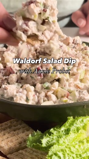 18K views · 100 reactions | This easy dip takes all the flavors of a Waldorf salad and transforms them into a scoopable bite. From the crunchy celery and tart apple to the sweet grapes, this dip pairs well with your favorite crackers or cut veggies. Follow the link in the comments to view the recipe—then click the heart icon on the recipe page to save it.勺 | EatingWell | Facebook