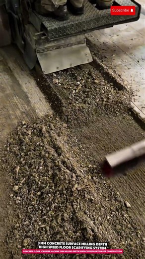 Concrete Floor Scarifier Machine 3 mm Milling Depth Surface Preparation for Construction