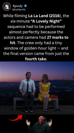 While filming La La Land, Emma Stone performed “City of Stars” completely live. At the end..