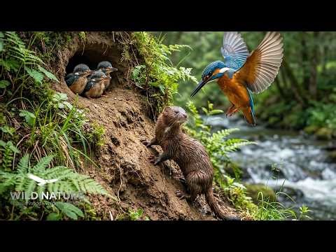 Kingfisher: 50 Days From Egg Hatching to Survival | Wild life animals