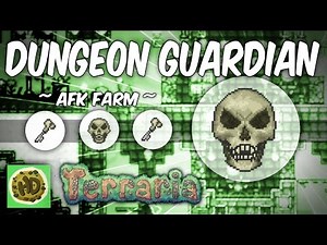Terraria AFK Dungeon Guardian Farm | Get the Bone Key! (1.3 bosses, baby skeletron head!)