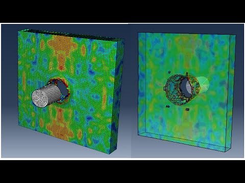 Abaqus tutorials: bullet impact using dynamic Explicit analysis
