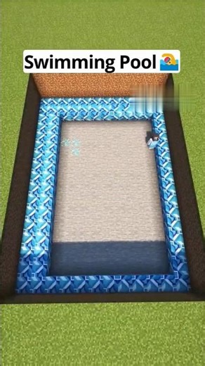 swimming pool🌊luxury in Minecraft#minecraft#shortsvideo#trendingshorts
