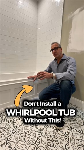 DIY Home Hacks | Interior Designer | Torry Manzo on Instagram: "All Whirlpools Should Come with This! If you are considering a Whirlpool or Air Tub You Need To Watch This Video. By Simply Adding a Removable Panel on the front You can now have access to all the Mechanicals without having to rip apart your ceiling or walls if there is a leak! If you want more information on how to make one for your bathroom Comment TUB and I’ll Send you the Layout. #diy #tub #bathroom #homeimprovement #design @mti