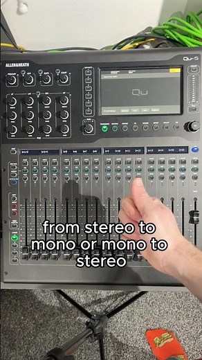 Change Aux Monitor IEM mixes from Mono to Stereo QU5 Allen and Heath