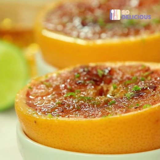 Rum-Broiled Grapefruit