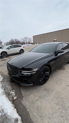 Black 2026 Genesis G80 now protected with System X G+ ceramic coating. Delivering a mirror-black finish that hits different. ✨ Precision. Protection. Pure reflection. Fade To Black Crown Point, IN  219-323-3949 #fadetoblack #systemxgplus #ceramiccoating #crownpointindiana | Fade To Black Tint & Customs | Facebook