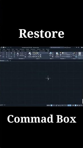 How to Restore Command Box in AutoCAD? #shorts #ytshorts #autocad