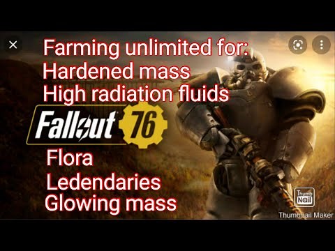 #Fallout76 farming for hardened mass,high radiation fluids,legendaries,flora, glowing mass